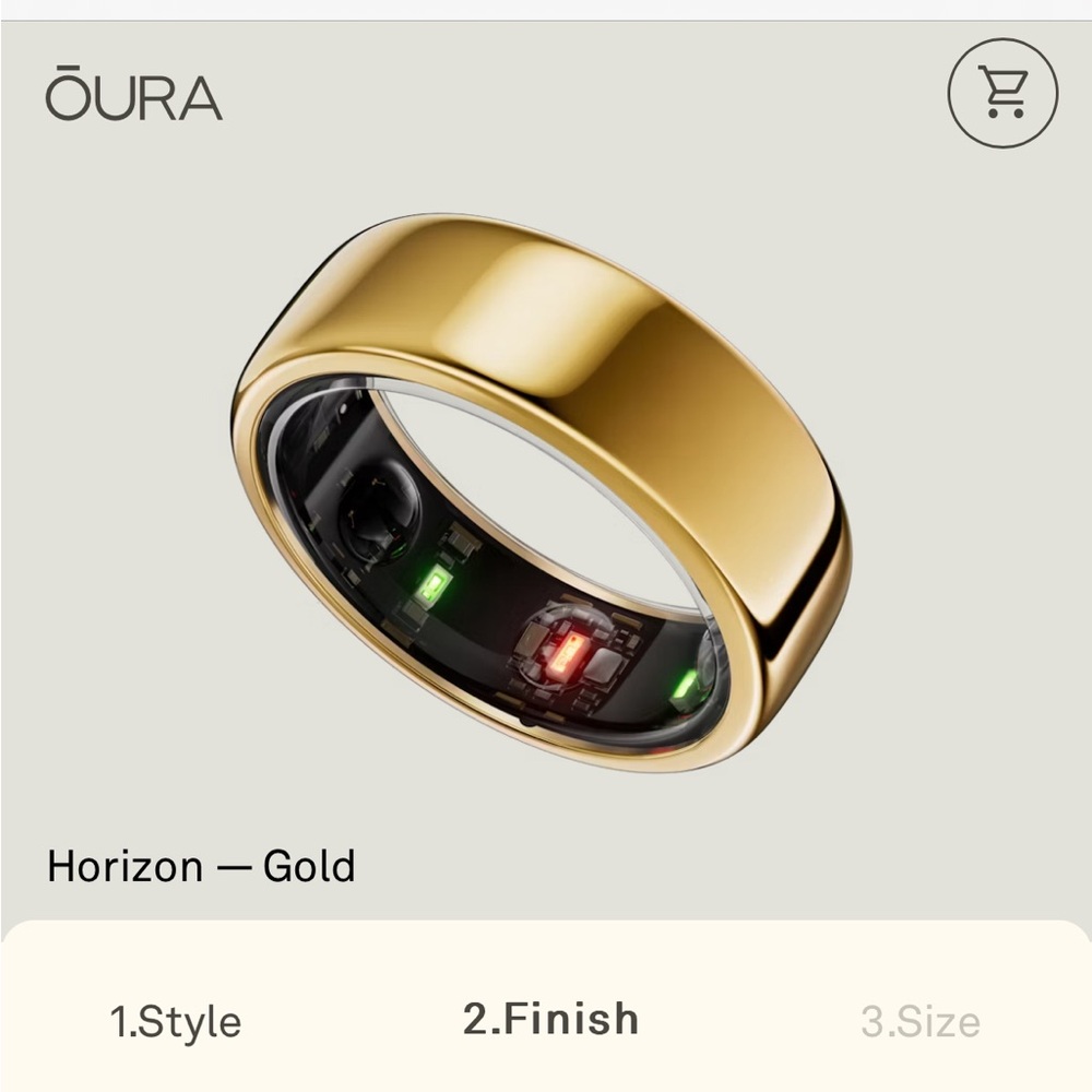 Oura Horizon Gold Ring size 8